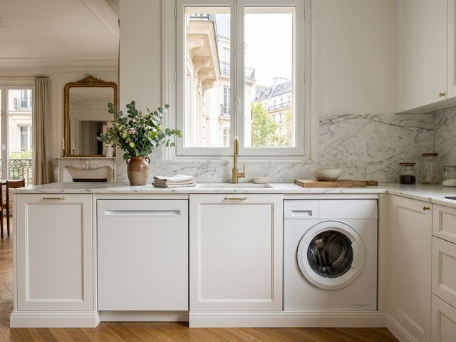 Cuisine haut de gamme avec électroménager Miele encastré